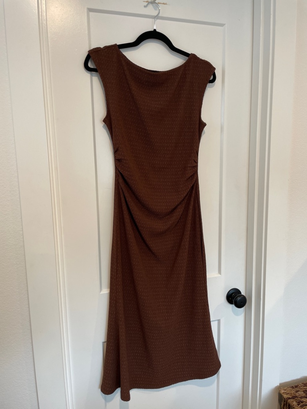 A New Day Sleeveless Brown Midi Dress